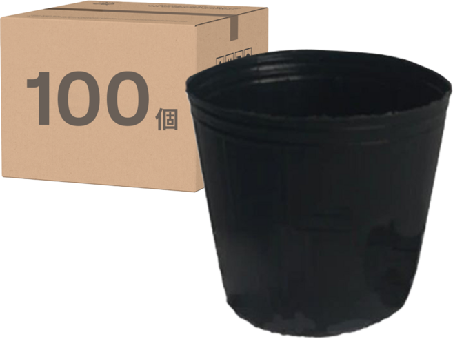 蔬菜工坊 黑軟盆 3.5吋, 黑色, 100個
