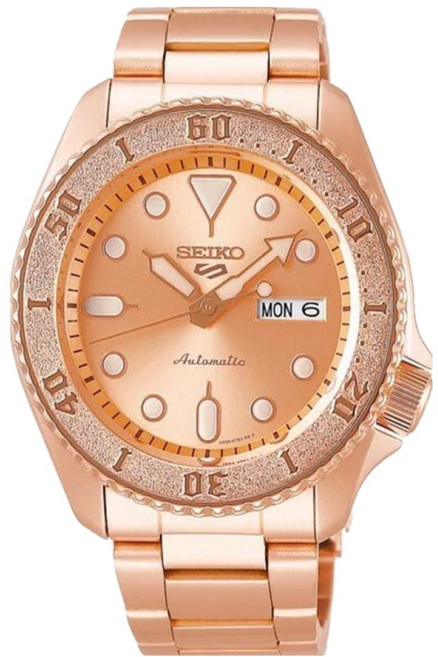 SEIKO 精工 5 Sports 機械水鬼玫瑰金特別版 SRPE72K1/4R36-08E0K