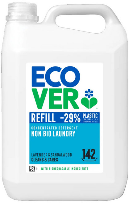 ECOVER 宜珂 薰衣草 + 檀香木 濃縮洗衣精, 5L, 1桶