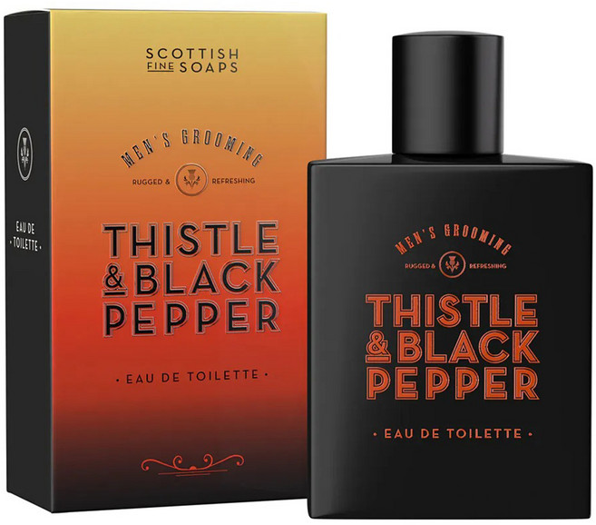 SCOTTISH FINE SOAPS 經典 男士香水 Thistle & Black Pepper, 1瓶, 100ml