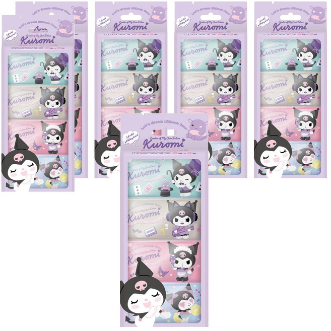 KUROMI 酷洛米 20週年版超迷你純水柔濕巾, 8包, 6袋
