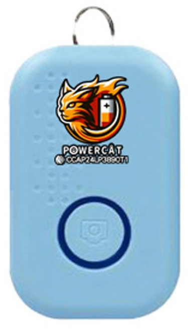 POWERCAT 寶護者 藍牙防丟器 附電池 長方型 藍色, 1個, BAL-01