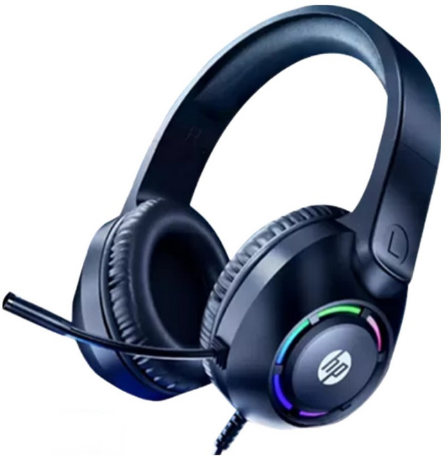Wired USB 封閉式 耳機 全指向麥克風 一鍵關麥 50mm驅動單元 RGB燈效 黑色 DHE-8013U