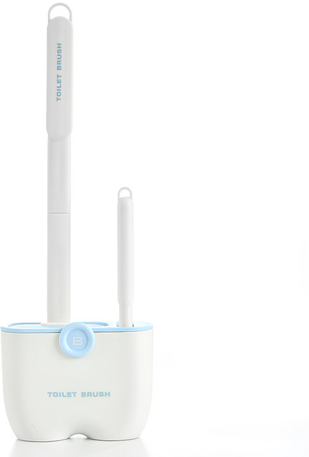 FAmILyLIFE 生活 3D無死角矽膠馬桶刷 A-094-B, 1個, 冰山藍