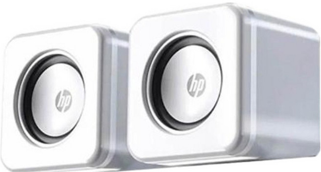hp 惠普 方塊小喇叭 2個, 白色, NS1 Pro