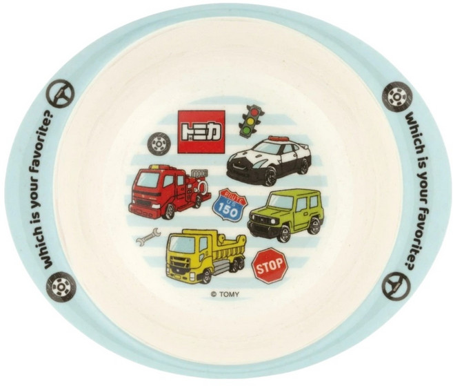 Skater 竹纖維美耐皿碗 290ml, TOMICA 綠色, 1個