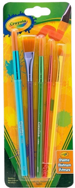 Crayola 繪兒樂 刷具5個裝, 1組, 0.4 x 3.4 x 9cm