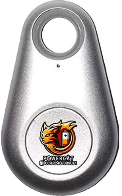 POWERCAT 寶護者 藍牙防丟器 附電池, 水滴銀, 1個