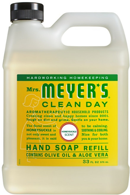 Mrs.MEYER'S 梅耶夫人 香氛洗手乳補充瓶 金銀花, 975ml, 1瓶