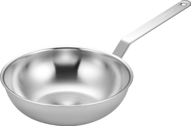 HANIL STAINLESS STEEL Pro Chef 三層無研磨劑宮廷鍋, 1個, 24cm
