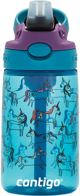 contigo Easy Clean 吸管隨行杯, 杜松獨角獸, 1個, 420ml
