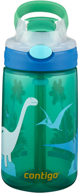 contigo Gizmo 翻蓋保溫杯, 綠色叢林恐龍, 1個, 420ml