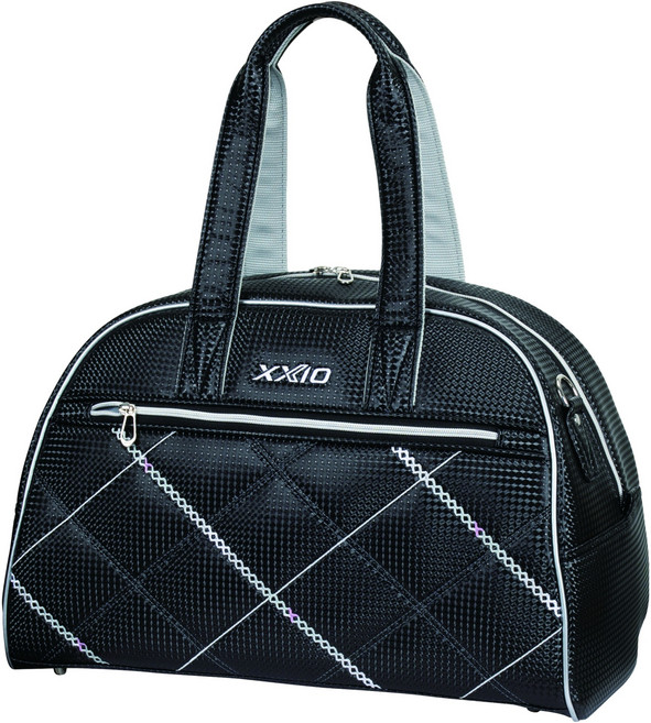 XXIO 女款Elegance絎縫高爾夫波士頓包 GGB-X162W, 黑色