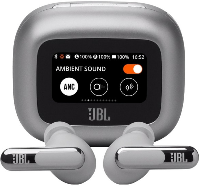 JBL LIVE BEAM 3 Wireless 主動降噪 入耳式 耳機 觸控螢幕 IP55 內建麥克風 銀色