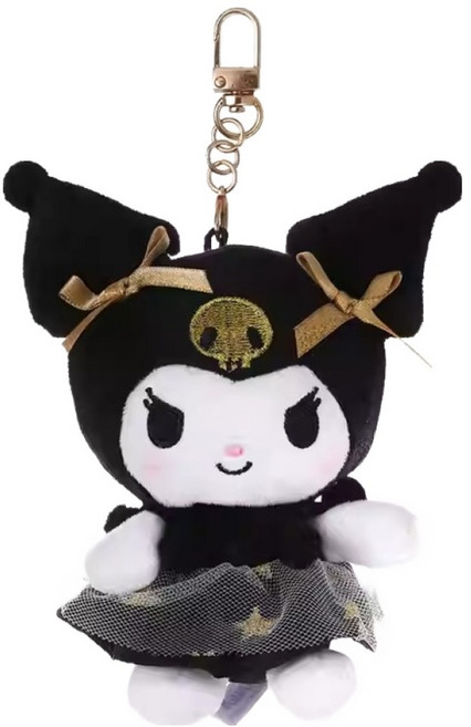 Sanrio 三麗鷗 黑金宴會玩偶吊飾, KUROMI 酷洛米