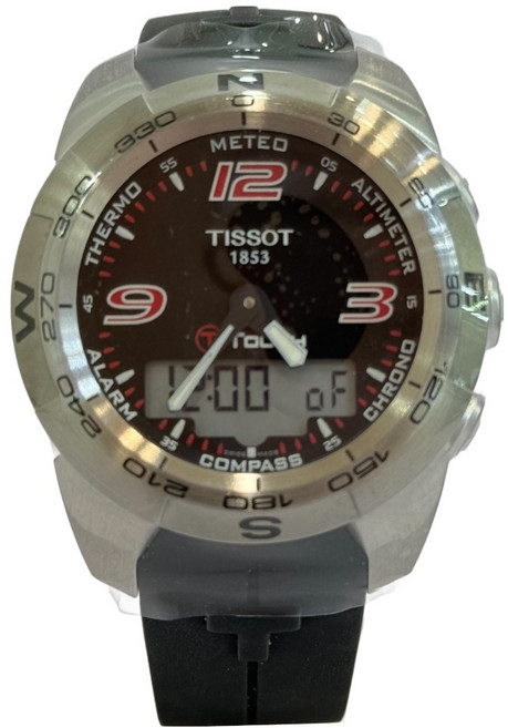 TISSOT 天梭 T-Touch Expert 鋼殼石英指針數位觸控腕錶