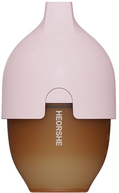 HE OR SHE 寬口矽膠仿母乳奶瓶, 粉色, 1個, 160ml