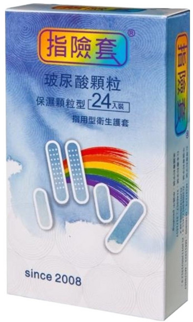findom 指險套 玻尿酸顆粒版, 24個, 1盒