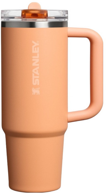 STANLEY 台灣公司貨 防漏吸管隨手杯, 880ml, 暖暮橙, 1個