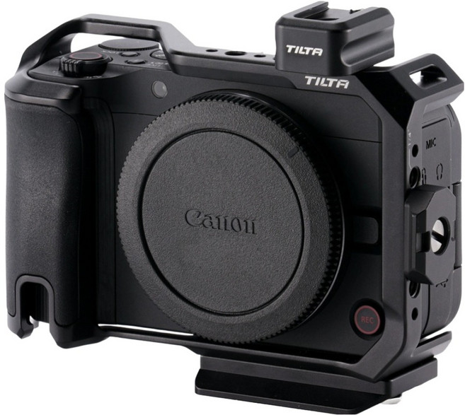 TILTA 鐵頭 Canon R50 V 專用全機身相機籠 黑色, 1個, TA-T83-FCC-B