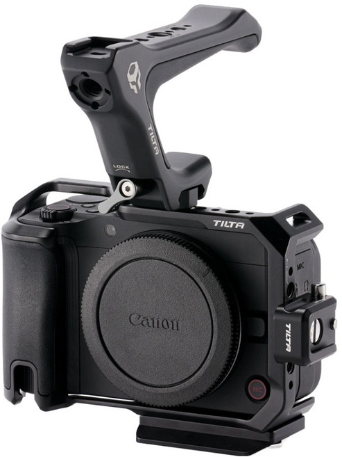 TILTA 鐵頭 Canon R50 V 專用全機身快拆框頂把手套組 黑色, 1個, TA-T83-A-B