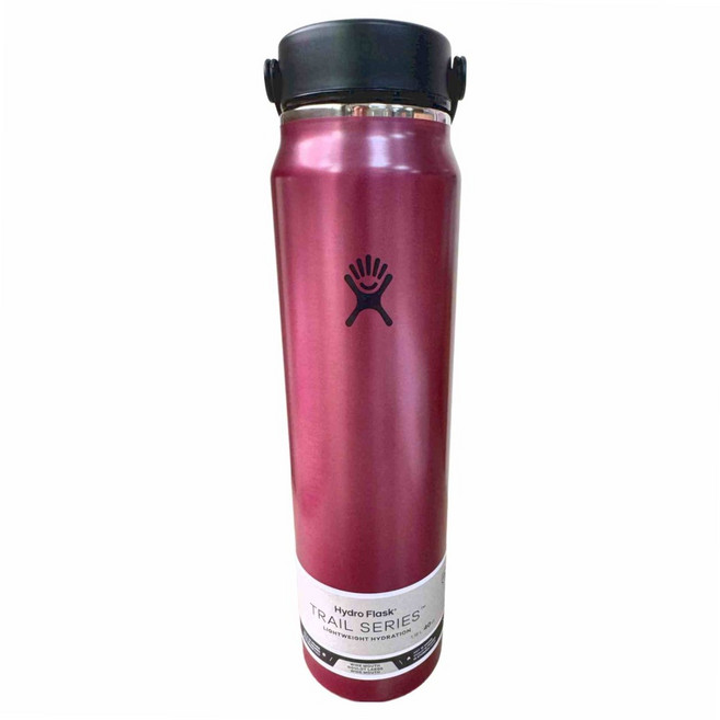 Hydro Flask 寬口輕量真空保溫鋼瓶 40oz, 1個, 1182ml, 寶石紅