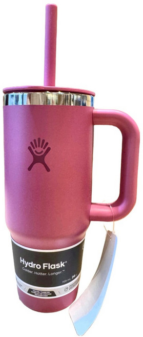 Hydro Flask 冰霸杯 24oz, 1個, 709ml, 珊瑚礁紅