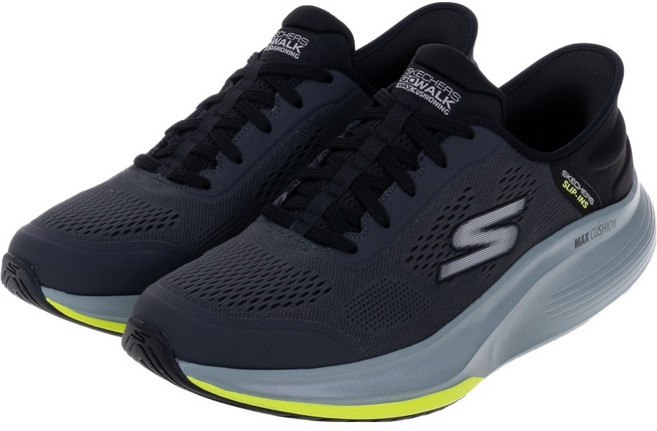 SKECHERS 男款 瞬穿舒適科技 GO WALK MAX WALKER D楦健走鞋 216584CCBK