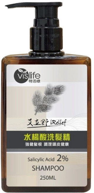 vis life 特活綠 水楊酸松焦油洗髮精, 250ml, 1瓶