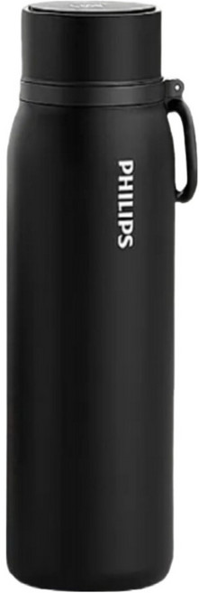 PHILIPS 飛利浦 溫度顯示智能保溫杯, 星夜黑, 1個, 480ml