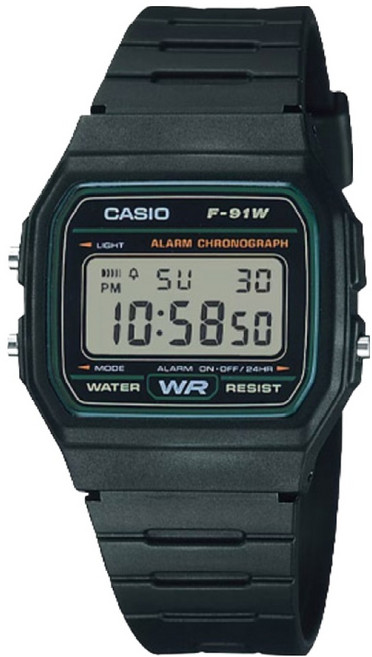 CASIO 卡西歐 可刻字應援訊息軍人電子手錶 F-91W-3D