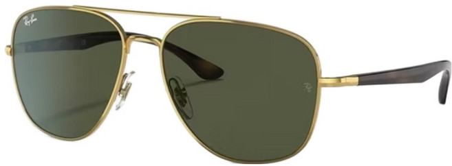 Ray-Ban 雷朋 金屬框漸層鏡片太陽眼鏡 RB3680D-9202I8