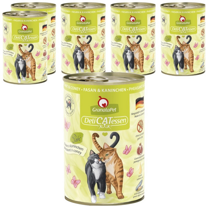 GranataPet 葛蕾特 精緻食光主食系列 貓罐 9號, 雉雞 + 兔肉, 800g, 6罐