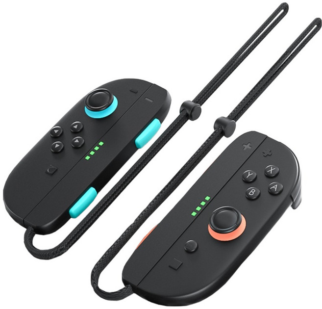 DAEHAN 任天堂 Switch 2 Joy-Con 2 手腕帶 固定座 握把套 左右套組, 1套, 混合顏色, NS2-AS01