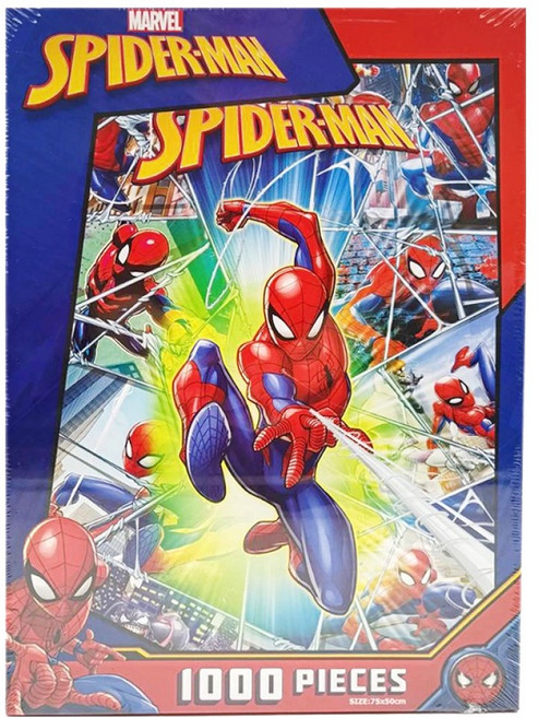 MARVEL 漫威 SPIDER-MAN 蜘蛛人 盒裝拼圖 MR031B, 1個, 紅色, 1000片