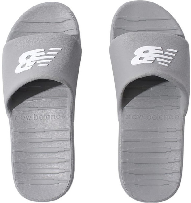 New Balance 男女款 100 D楦拖鞋 SUF100C1, 25cm, 灰色