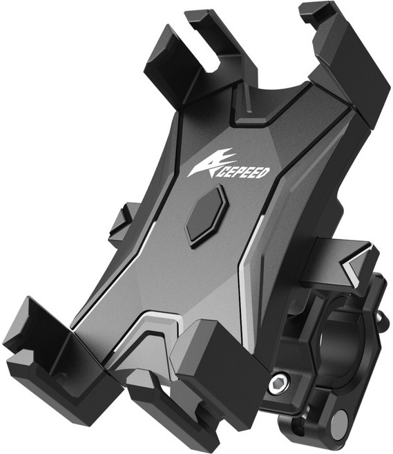 ACEPEED 一鍵開收自行車手機架 AP06, 1個, 黑色