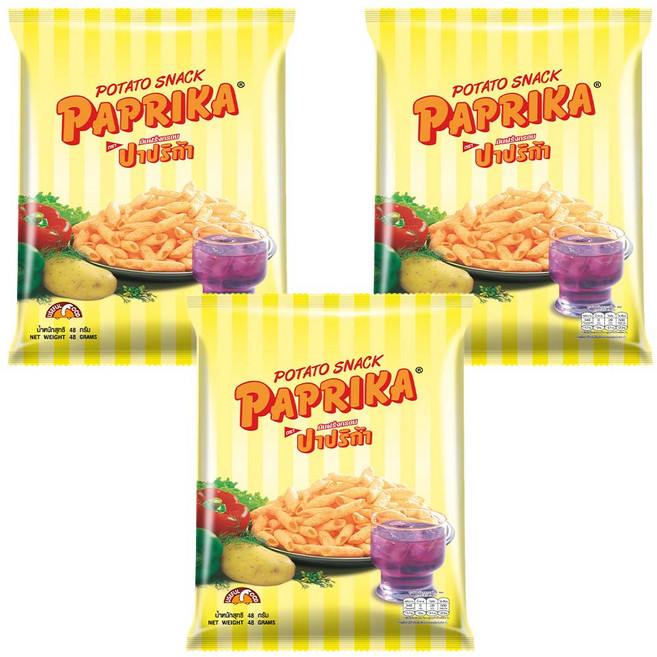 泰國 PAPRIKA 馬鈴薯餅乾, 3個, 144g