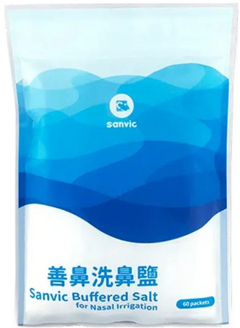sanvic 善維 善鼻洗鼻鹽 洗鼻瓶專用 4.5g 60包, 1袋