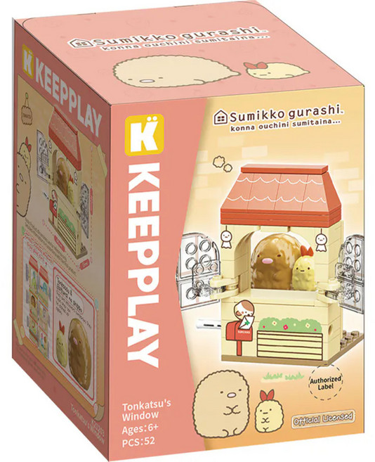 KEEPPLAY 奇妙積木 角落小夥伴 小窗口系列 炸豬排&炸蝦, 1個