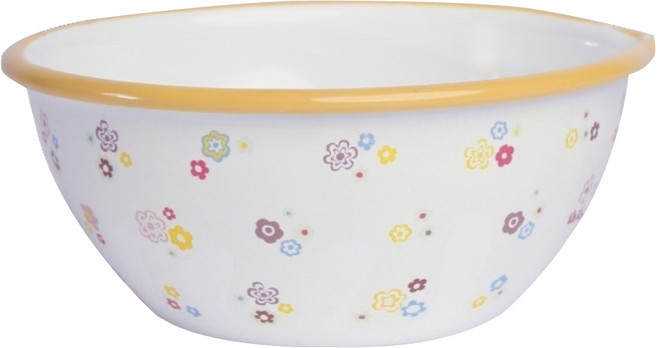 FUJIHORO 鳴海松葉牡丹 12cm 琺瑯調理碗 備料碗 1個