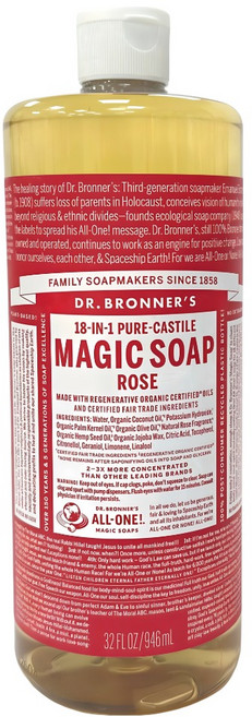 Dr.Bronner's 布朗博士 潔膚露系列 玫瑰, 946ml, 1件