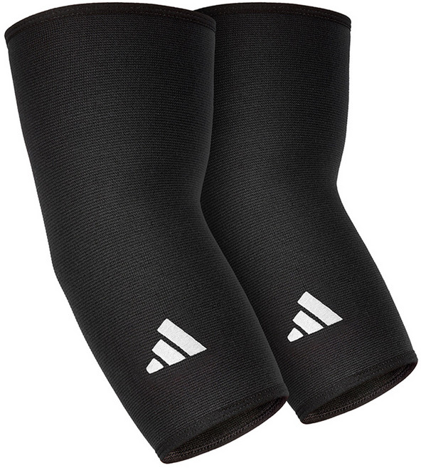 adidas 愛迪達 專業防護運動護肘 2個裝, 黑色 + 白色, 2個