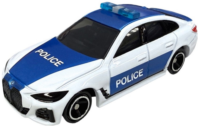 TOMICA 亞洲限定 BMW i4 警車/玩具車/多美小汽車 NO.29, 1個, Police car White + Blue
