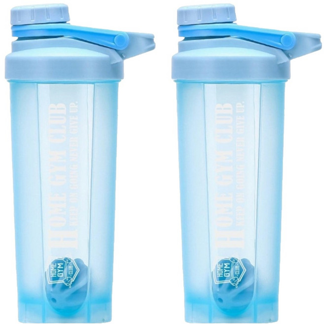 Home Gym Club 奶昔搖搖杯, 藍色, 700ml, 2個