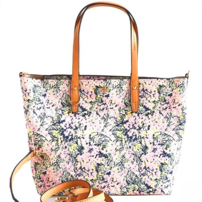 TORY BURCH 印花皮革兩用托特包 S1073098, 印花皮革