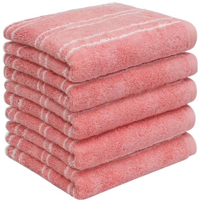 AMENITY TOWEL 經典設計毛巾 200g 40支精梳棉, 花卉條紋, 5個