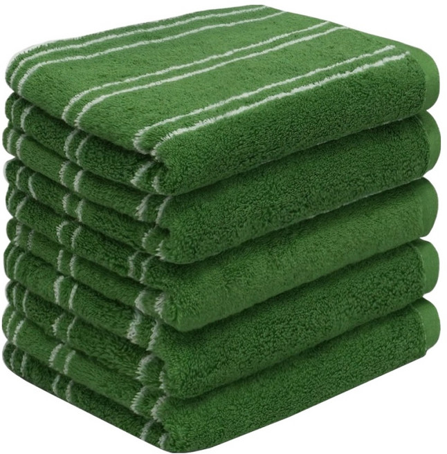 AMENITY TOWEL 經典設計毛巾 200g 40支精梳棉, 森林條紋, 5個