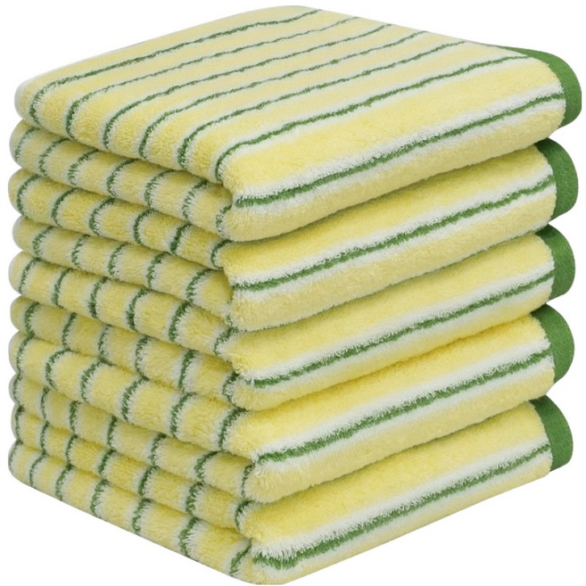 AMENITY TOWEL 經典設計洗臉毛巾 200g 40支精梳棉, 柑橘黃, 5個