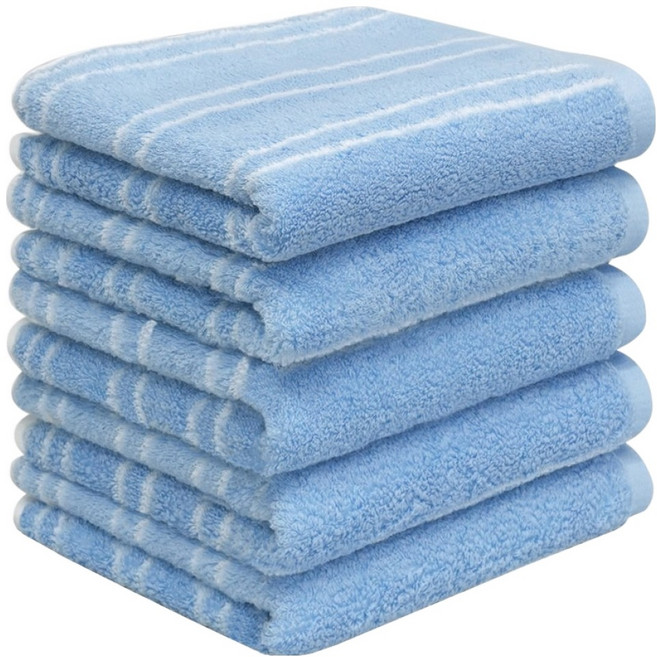 AMENITY TOWEL 經典設計毛巾 200g 40支精梳棉, 棉質條紋, 5個
